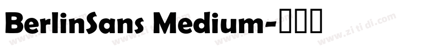 BerlinSans Medium字体转换